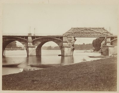 Le Pont de Saint Cloud etter den fransk-prøyssiske krigen av Henri Bevan