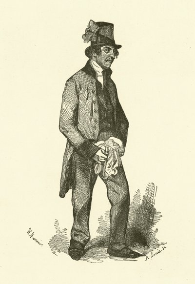 The Mute (gravering) av Henri Bonaventure (after) Monnier