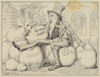 Onkel Sam (litho) av Henri Bonaventure (after) Monnier
