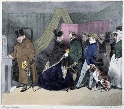Indiskresjon - i "" parisiske skisser"" av Henri Monnier, red. Delpech, Paris av Henri Bonaventure Monnier