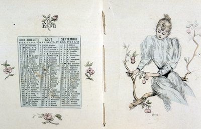 En almanakk med dikt av Henri Boutet