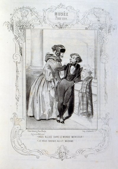 Illustrasjon som viser "regn" av Henri Boutet