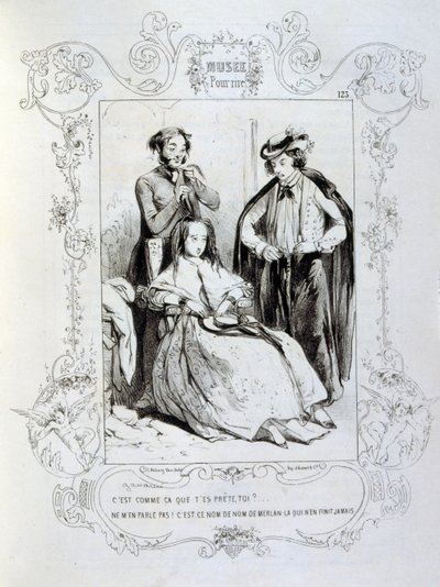 Illustrasjon som viser "regn" av Henri Boutet