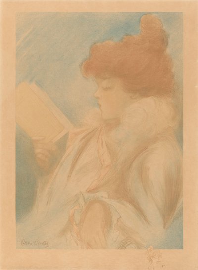 lesende kvinne av Henri Boutet