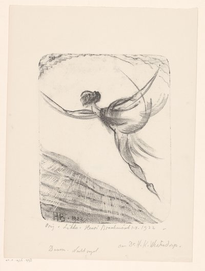 Å danse. Nattfugl (original tittel på objekt) av Henri Braakensiek (signed by artist)