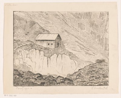 Hus på et fjell av Henri Braakensiek (signed by artist)