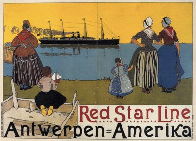 Red Star Line, 1899 av Henri Cassiers