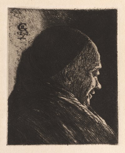 Leder av en gammel mann av Henri Charles Guérard