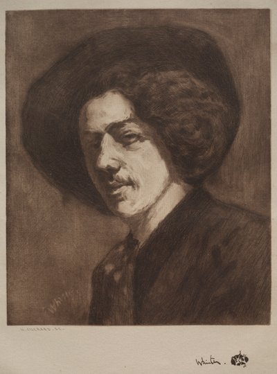 James McNeill Whistler av Henri Charles Guérard