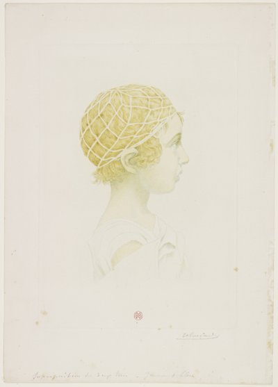 Portrett av Jean Raimond Guérard, ca. 1890 (tørrpunkt i farger) av Henri Charles Guérard