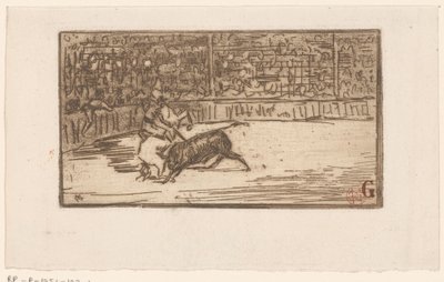 Tyrefekter på en arena av Henri Charles Guérard
