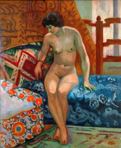 Naken i det osmanske av Henri Charles Manguin