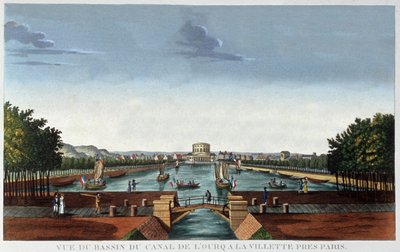 La Villette-bassenget, Paris av Henri Courvoisier Voisin