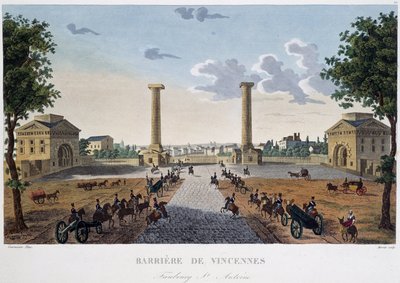 Barrieren til Vincennes - i "" Utsikt over Paris av Henri Courvoisier-Voisin