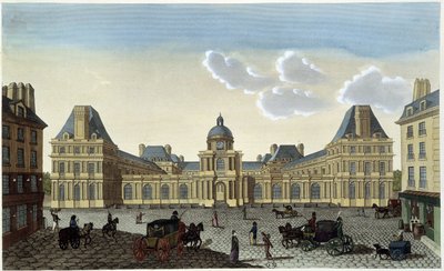 Utsikt over Palais du Luxembourg, rundt 1820 - i "" Views of Paris "" av Courvoisier av Henri Courvoisier Voisin
