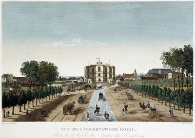 Utsikt over Royal Observatory - i "" Vues de Paris"" av Courvoisier av Henri Courvoisier-Voisin