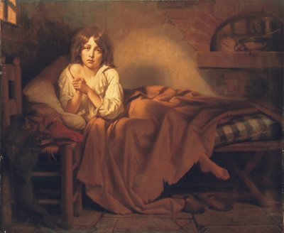 Dauphin Louis XVII i Temple Prison, 1851 av Henri Decaisne