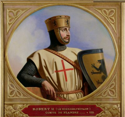 Robert II le Jerusalem, greve av Flandern (d.1111) 1843 av Henri Decaisne