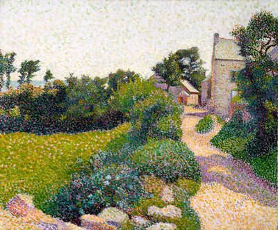 The Road In Sunlight (olje på lerret) av Henri Delavallee