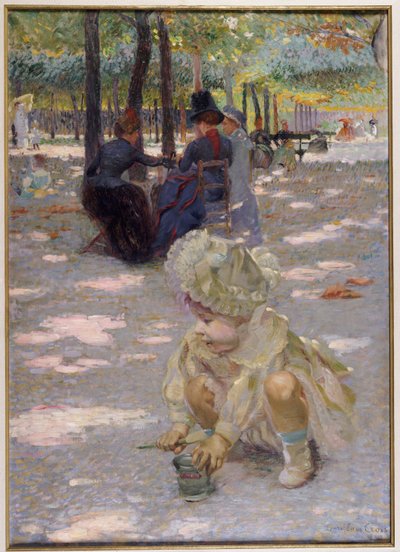 En august-ettermiddag på Luxembourg, 1886 av Henri Edmond Cross