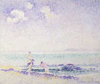 Badegjester; Badende, 1906 av Henri Edmond Cross
