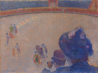 Running of the Bulls, 1891-1892. av Henri Edmond Cross