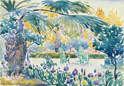 Garden of the Painter at Saint Clair, 1908. av Henri Edmond Cross