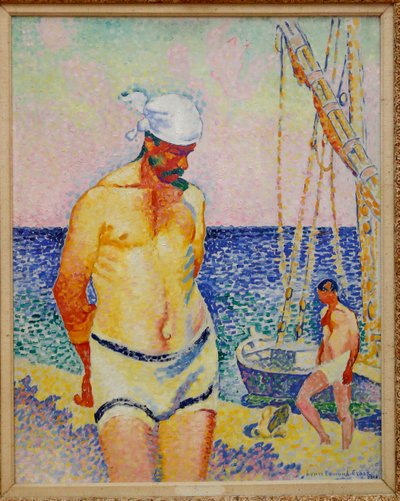 Le Lesteur, 1908 av Henri Edmond Cross