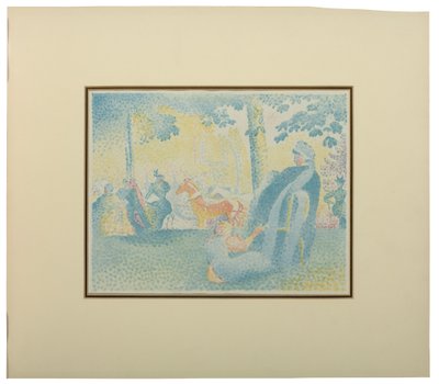 Les Champs Elysees, fra Pan, 1898 av Henri Edmond Cross