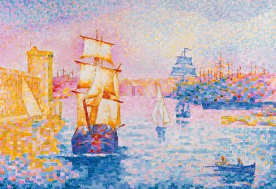Marseilles havn, ca. 1899 av Henri Edmond Cross