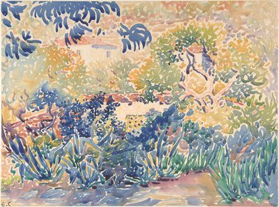 Kunstnerhagen i Saint-Clair, 1904-5. av Henri Edmond Cross