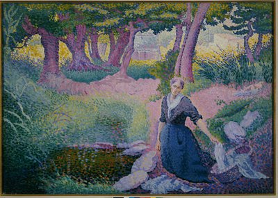 Vaskekvinnen, 1895-96 av Henri Edmond Cross