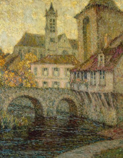 Porte de Bourgogne, Moret av Henri Eugene Augustin Le Sidaner