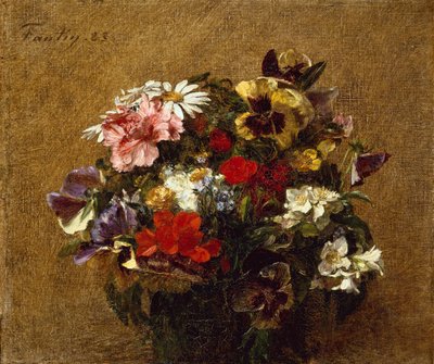 Blomsterbukett av Ignace Henri Jean Fantin Latour