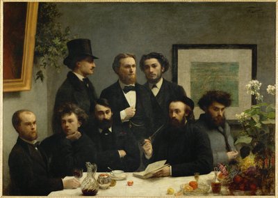 Coin de table (maleri på lerret) av Henri Fantin-Latour