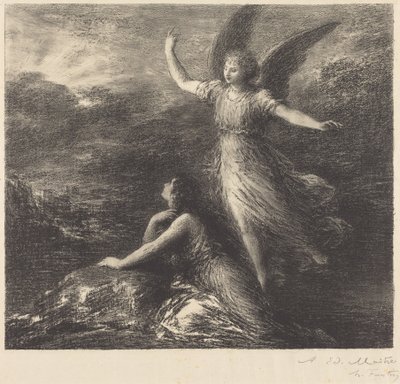 Debut fra «Paradis og peri» (2. plansje) av Henri Fantin-Latour