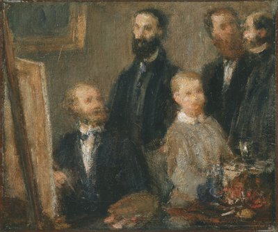 Manet i studioet sitt av Henri Fantin-Latour