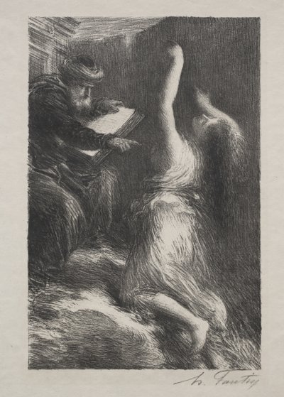 Parsifal, akt II: Fremkalling av Kundry av Henri Fantin-Latour