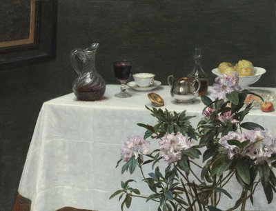 Stilleben: Hjørne av et bord av Henri Fantin-Latour