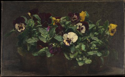 Stilleben med stemorsblomster av Henri Fantin-Latour