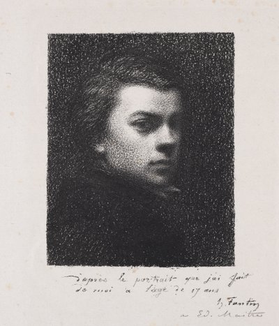 Kunstneren på 17 år av Henri Fantin-Latour