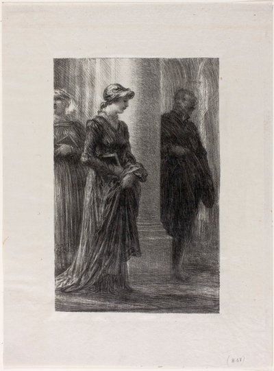 The Mastersingers of Nuremberg, Act I: Walther and Eva Meet av Henri Fantin-Latour