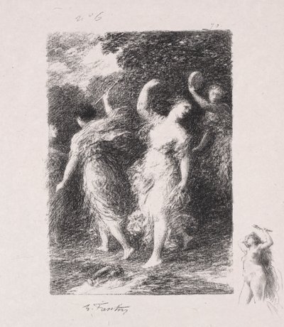 Bacchus av Ignace Henri Jean Fantin Latour