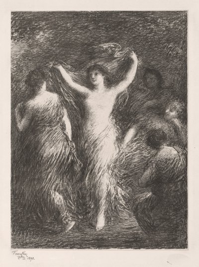 Dansing av Ignace Henri Jean Fantin Latour