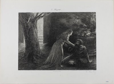 Debut av Valkyrien av Ignace Henri Jean Fantin Latour