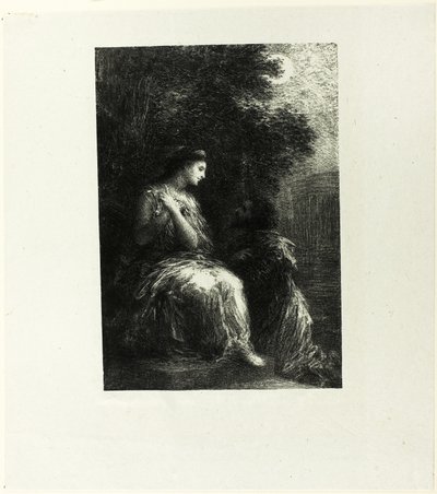 Duet of the Trojans, syvende plate av Ignace Henri Jean Fantin Latour