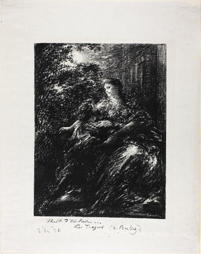 Duet of the Trojans, sjette plate av Ignace Henri Jean Fantin Latour