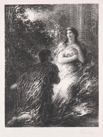 Duo av trojanerne av Ignace Henri Jean Fantin Latour