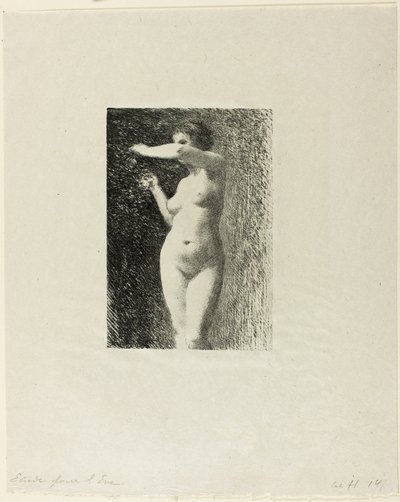 Etude for Eva av Ignace Henri Jean Fantin-Latour