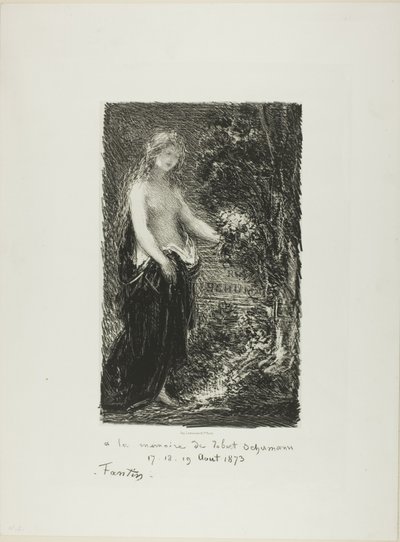 Til minne om Robert Schumann av Ignace Henri Jean Fantin-Latour